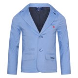 lichtblauwe blazer